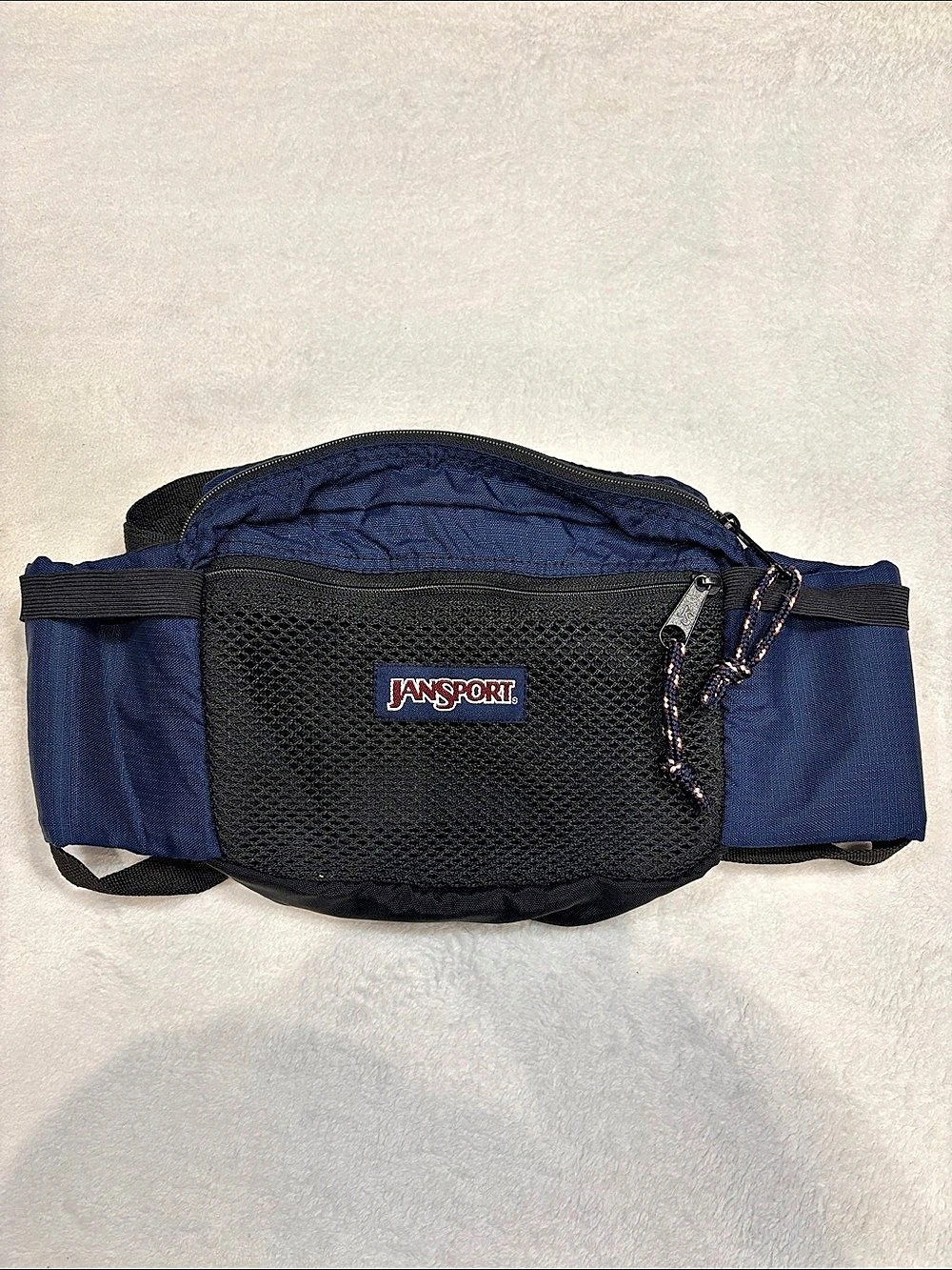 JanSport Navy Black Waist Pack Fanny Pack Hip Bag Adjustable Strap